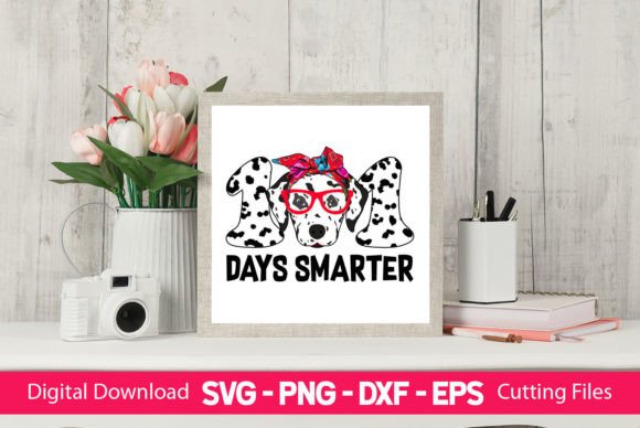 101 Days Smarter Girls Messy Bun – A Versatile Graphic Design Asset for Content Creators