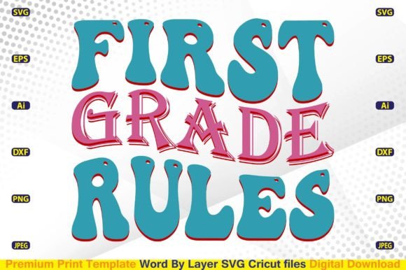 First-grade Rules SVG for Crafts and Graphics