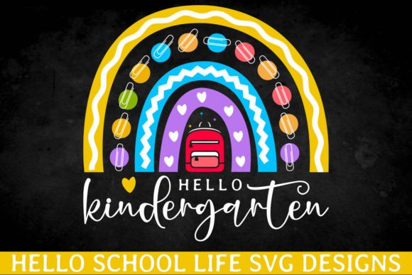 Hello Kindergarten School Kid SVG Design: A Versatile Craft Asset for Digital Sellers