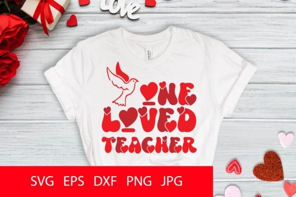 One Loved Teacher PNG SVG: A Versatile Graphic Design Asset for Crafts and Merch