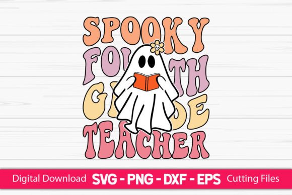 Spooky Fourth Grade Teacher: A Versatile Graphic Design Asset for Creative Publishers