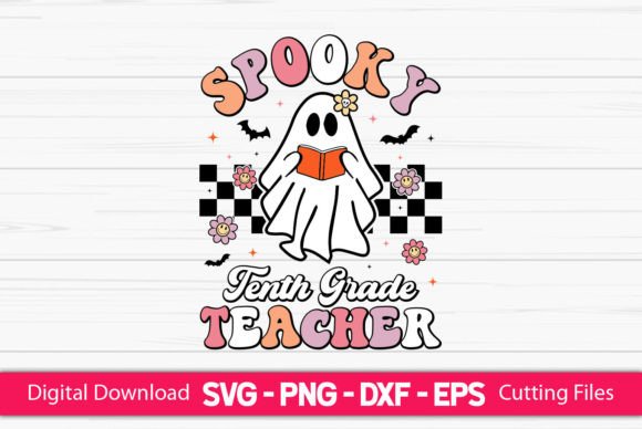 Spooky Tenth Grade Teacher Graphics for Crafts