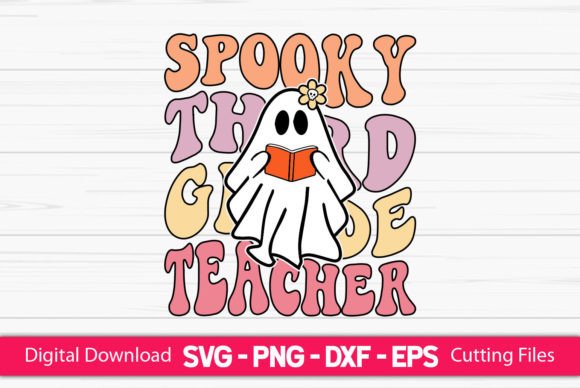 Spooky Third Grade Teacher SVG for Crafts and Graphics