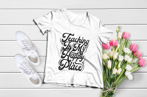 Teaching is My Happy Place SVG for Crafts and Graphics